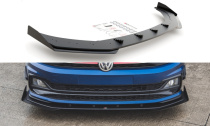 VW Polo GTI 2017+ Racing Frontsplitter + Addon Splitters V.1 Maxton Design 